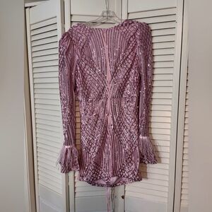 Banjul Light Pink Sequin Dress